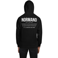 Thumbnail for Sweat à capuche Normand gris foncé chiné - Définition humoristique