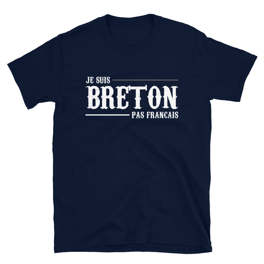 T-shirt Bretagne noir dos - Je suis Breton pas français