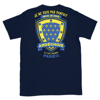 Thumbnail for T-shirt Ardèche noir - Je ne suis pas parfait mais.