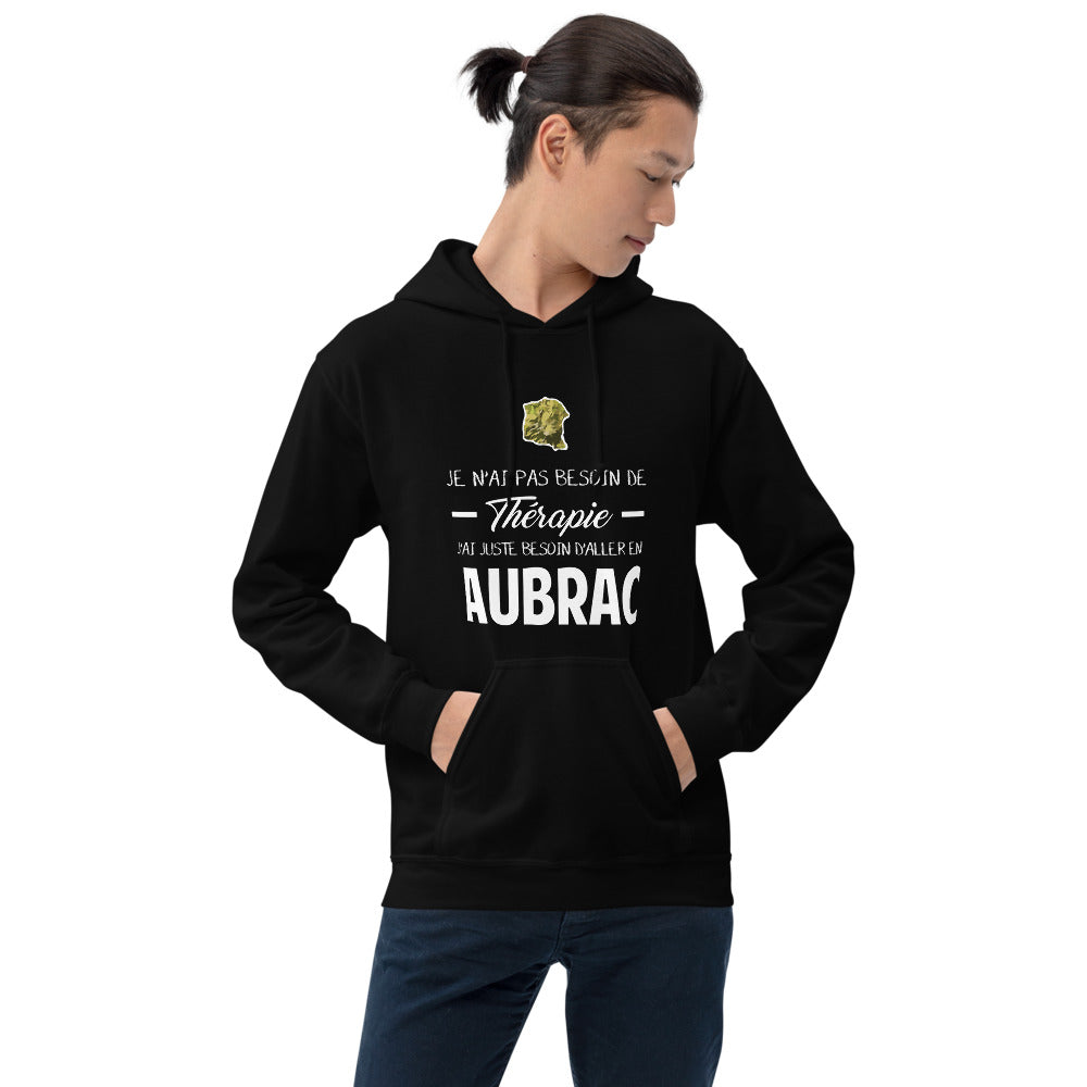 Sweatshirt Aveyron bleu marine - Thérapie par l'Aubrac humoristique