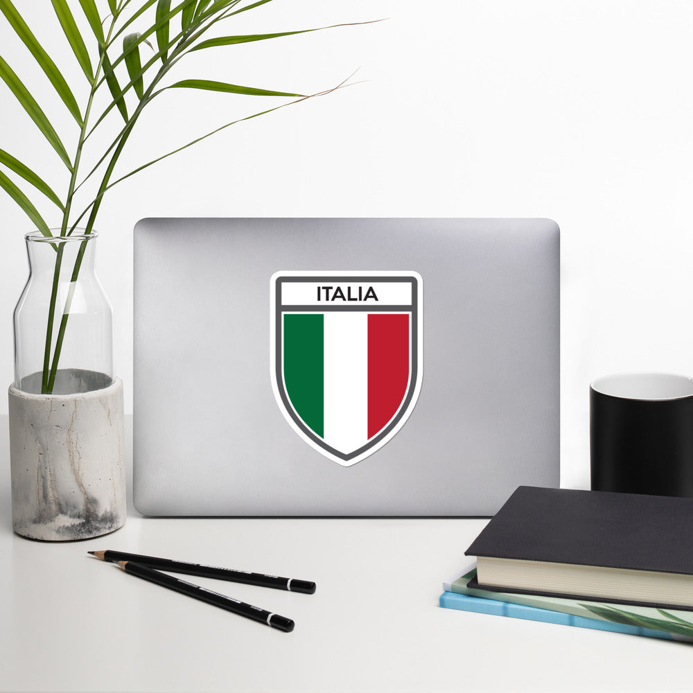 Autocollant Italie vert blanc rouge - Drapeau tricolore