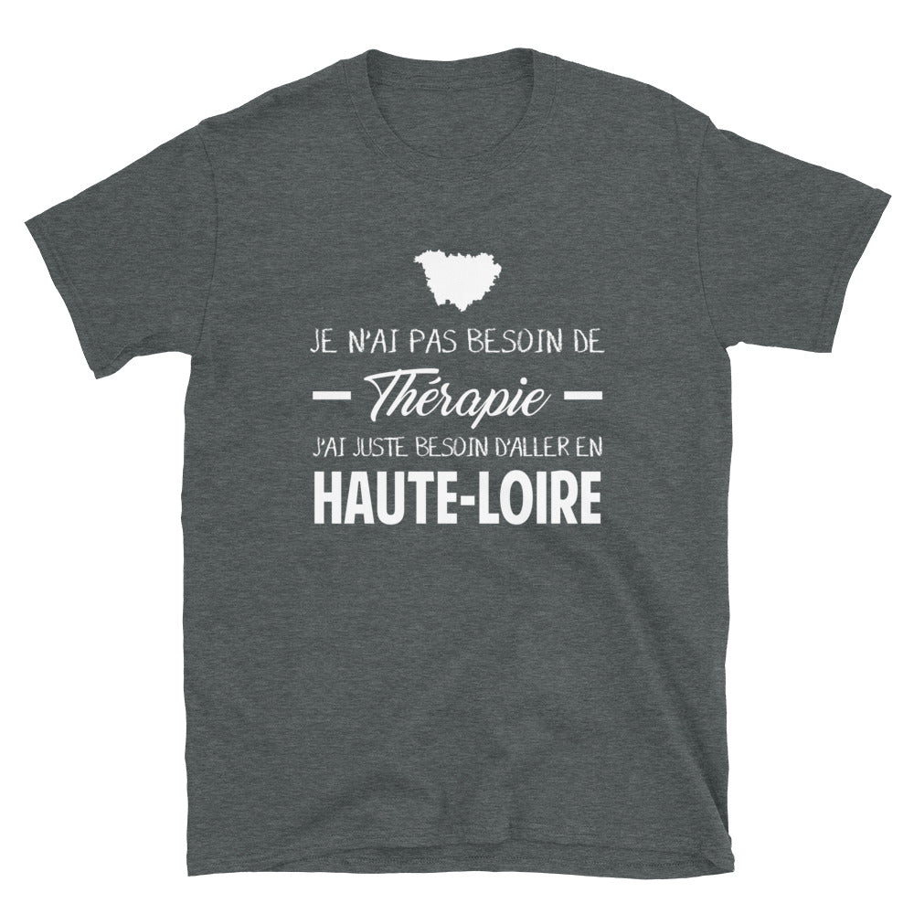 T-shirt Haute-Loire gris foncé dos - Confort et fierté locale