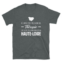 Thumbnail for T-shirt Haute-Loire gris foncé dos - Confort et fierté locale