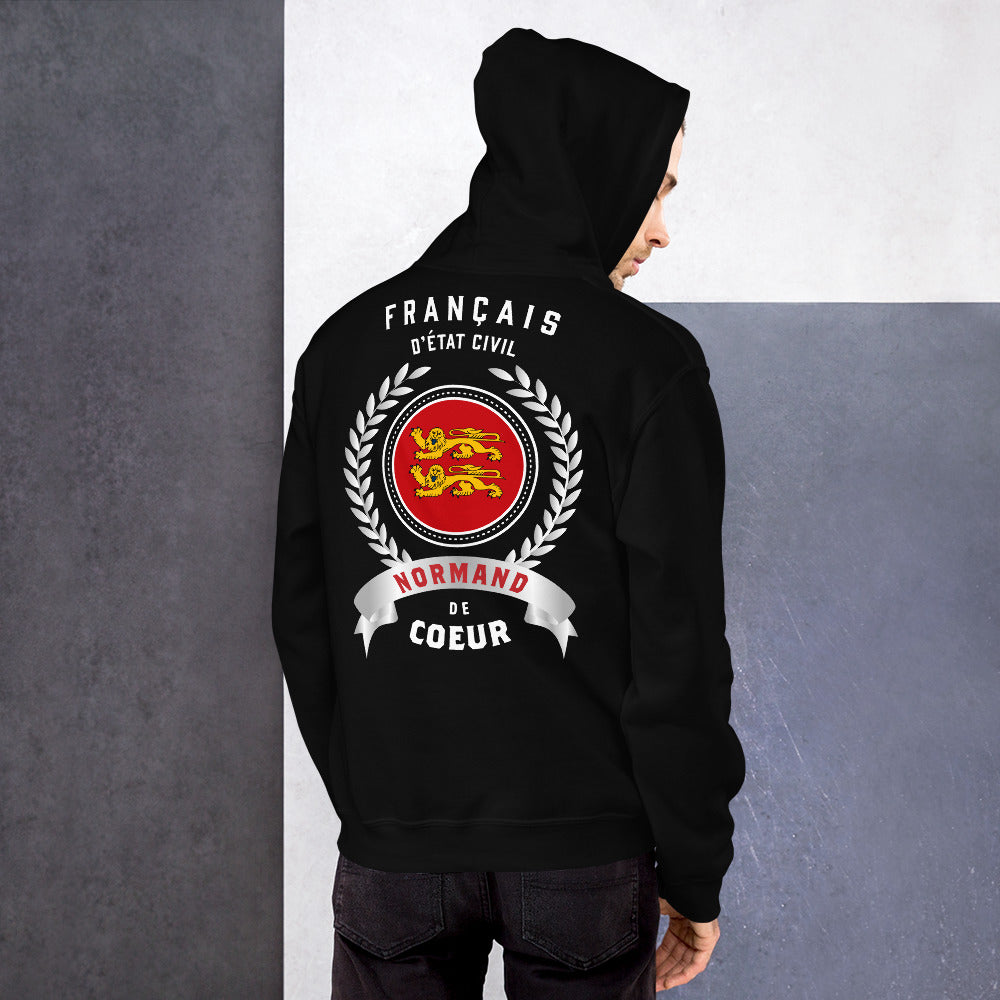 Sweatshirt Normand noir dos - Fierté et confort à la française