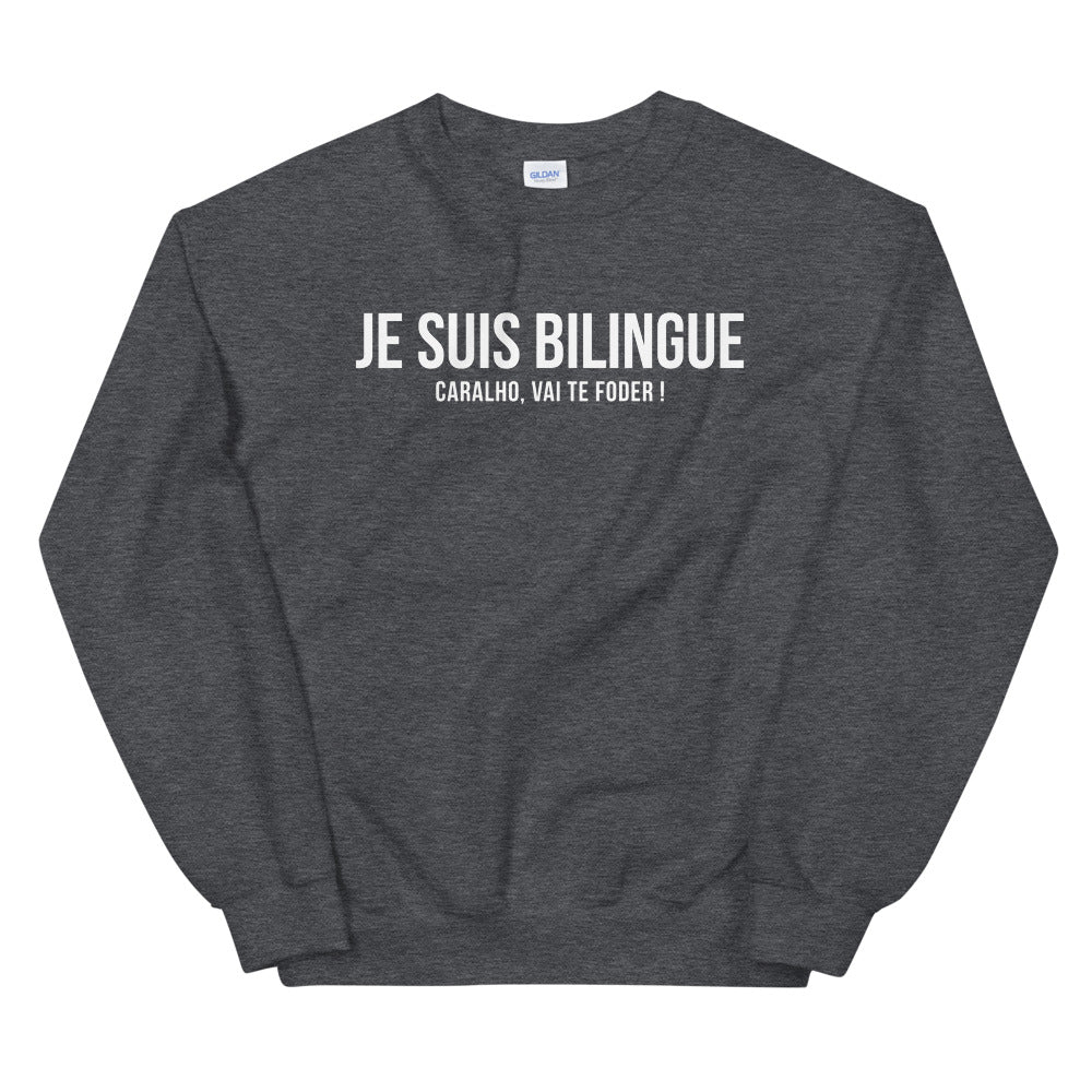 Bilingue Portugais - Sweatshirt - Ici & Là - T-shirts & Souvenirs de chez toi