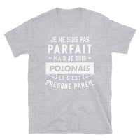 Thumbnail for T-shirt Pologne gris sportif - Fierté et humour en coton