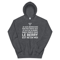Thumbnail for Sweatshirt Berry noir dos - Le Berry est né en moi