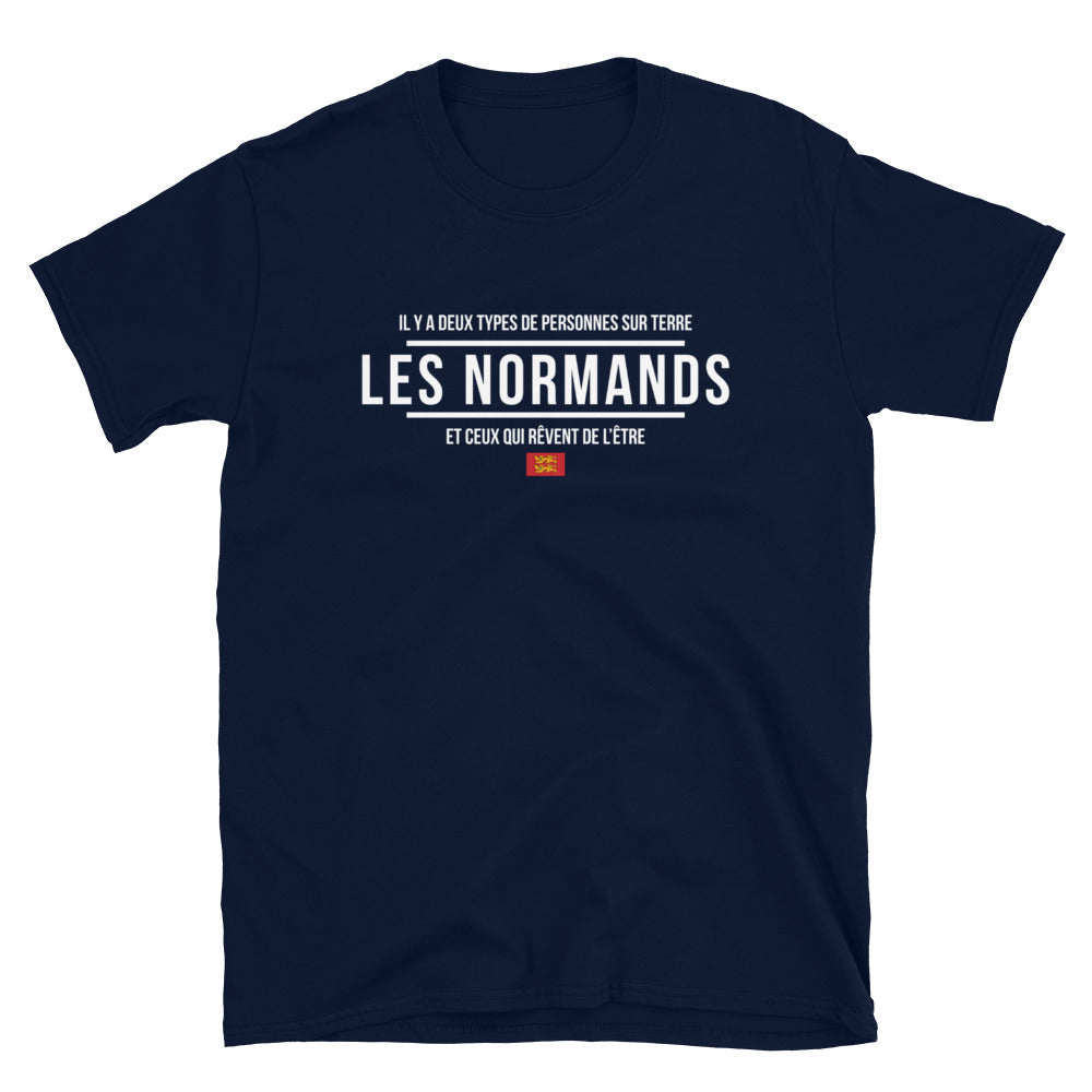 T-shirt Normands gris foncé - Deux types de personnes