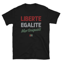 Thumbnail for T-shirt Martinique noir - Liberté, Égalité, fierté locale