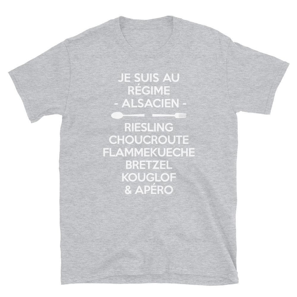 T-shirt Alsace gris foncé dos - Fierté et humour local