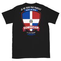 Thumbnail for T-shirt parfait-dominicain noir - Je ne suis pas parfait mais