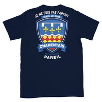 Thumbnail for T-shirt Charentais bleu marine - Je ne suis pas parfait mais