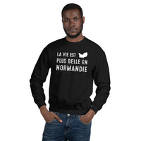 Thumbnail for La vie est plus belle en Normandie - Sweatshirt - Ici & Là - T-shirts & Souvenirs de chez toi