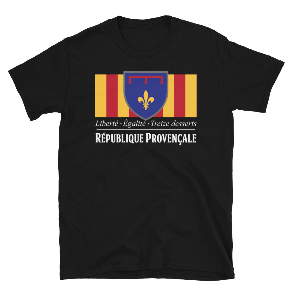 T-shirt Provence gris foncé chiné - Liberté, Égalité, Treize desserts