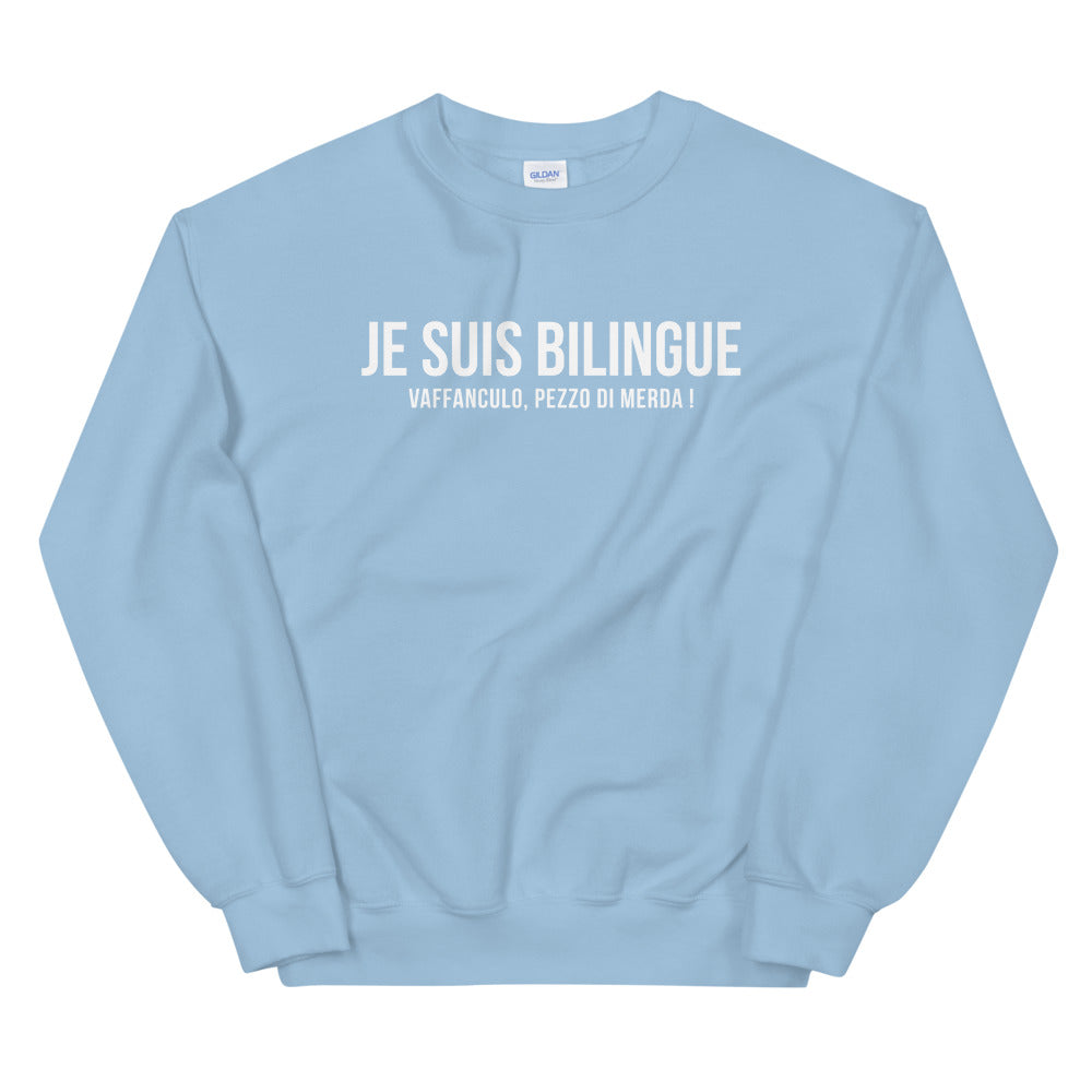 Bilingue Italien - Sweatshirt - Ici & Là - T-shirts & Souvenirs de chez toi