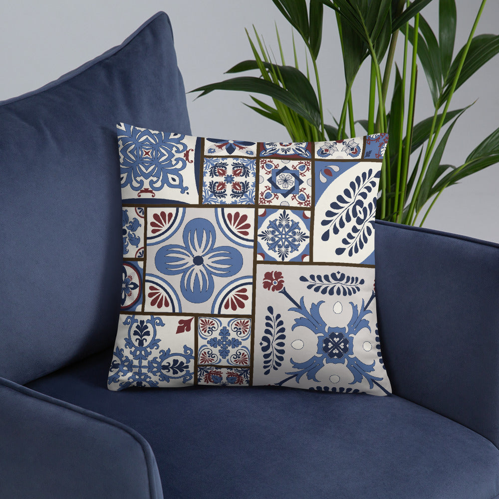 Coussin décoratif Portugal - Motifs des carreaux portugais