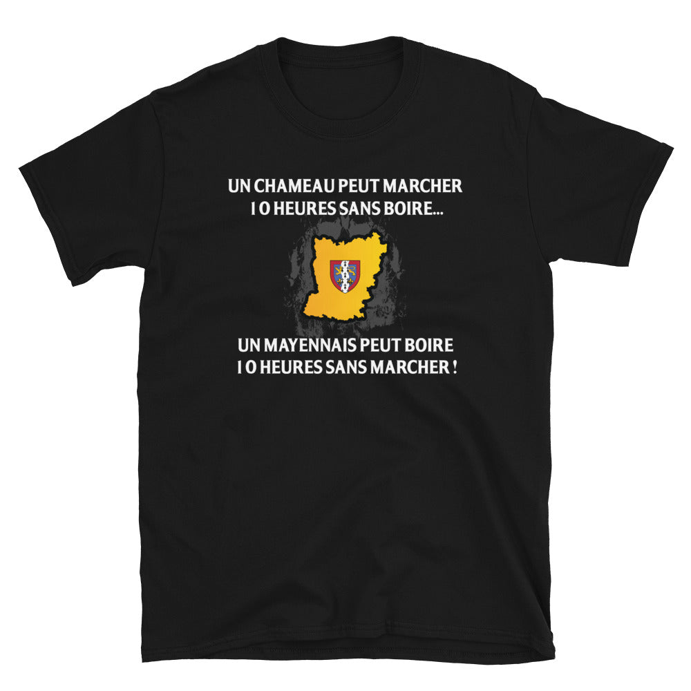 T-shirt Mayennais noir - 10 heures sans marcher