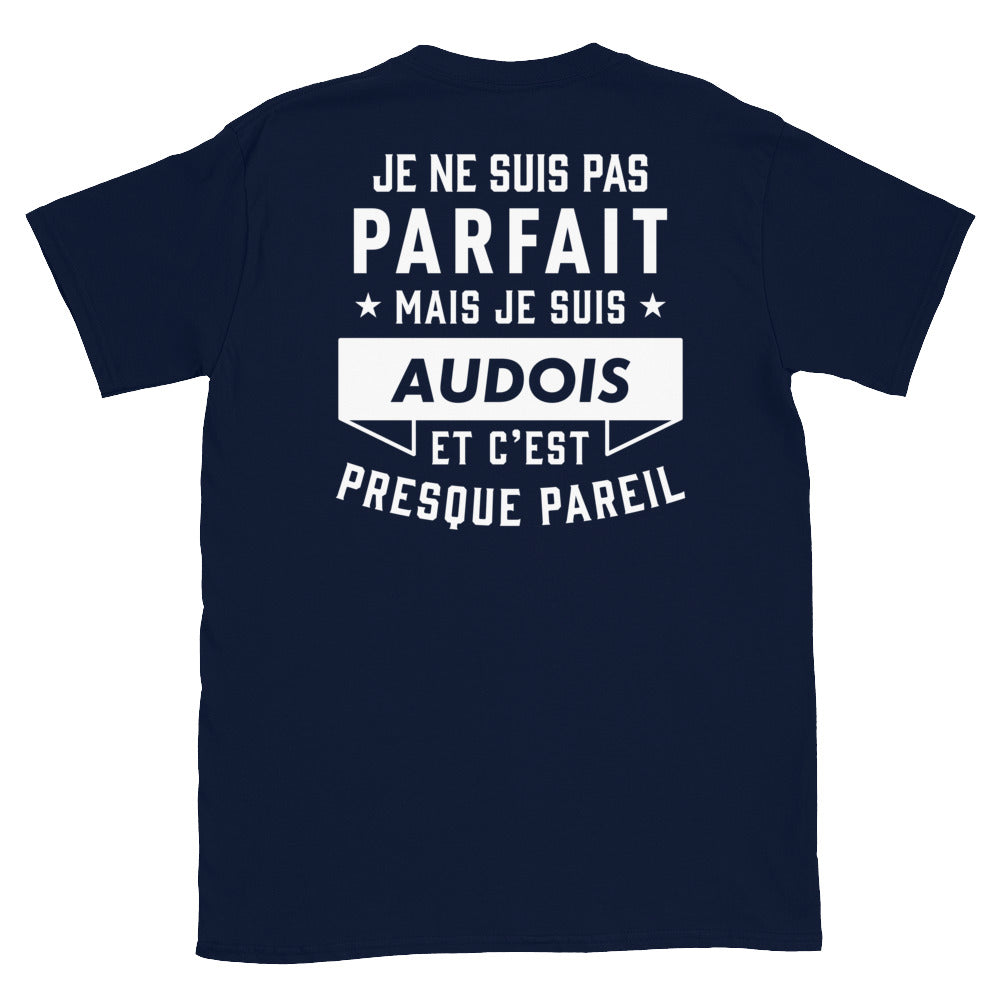 T-shirt Aude noir dos - Je ne suis pas parfait mais.