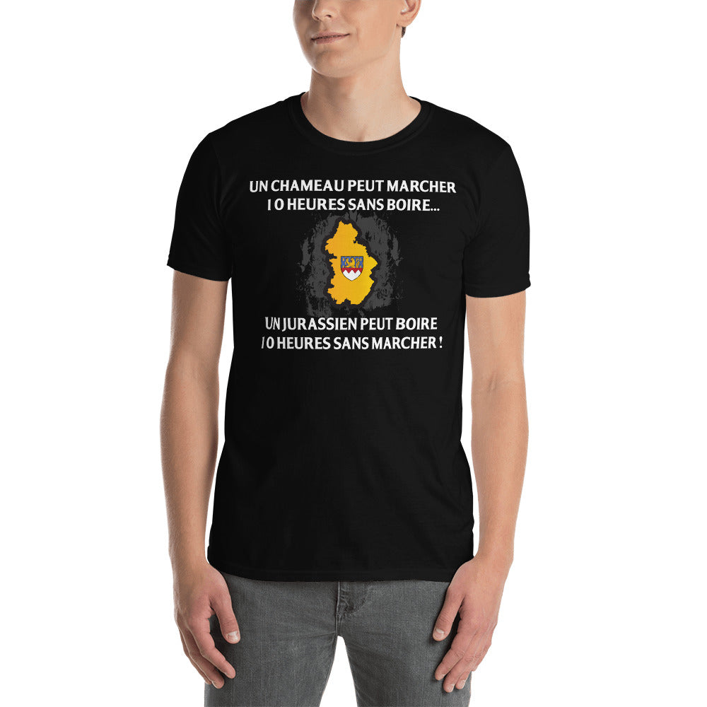 T-shirt Jurassien noir dos - Humour local pour les fiers