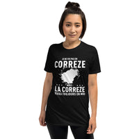 Thumbnail for T-shirt Corrèze noir dos - La fierté locale en coton doux