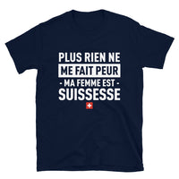 Thumbnail for T-shirt Suisse noir dos - Ma femme est ma force