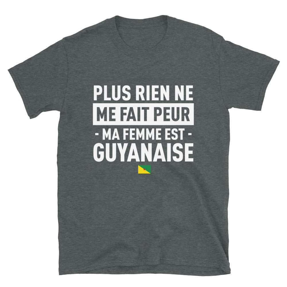 T-shirt Guyanaise bleu marine - Plus rien ne me fait peur