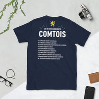 Thumbnail for T-shirt France-Comté gris foncé - Les 10 commandements comtois