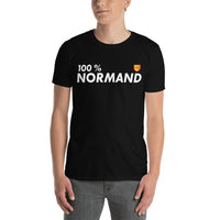 Thumbnail for 100 % Normand - T-shirt Standard - Ici & Là - T-shirts & Souvenirs de chez toi