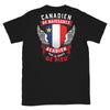 T-shirt Acadien noir - Grâce de dieu et fierté