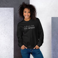 Thumbnail for Sweatshirt Cantalouse gris foncé dos - fée pas chier cette cantalouse