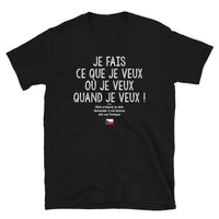 Thumbnail for T-shirt Tchèque noir - Je fais ce que je veux mais ma femme est Tchèque