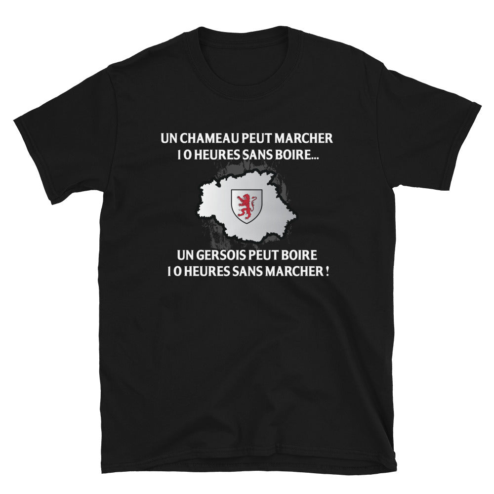 T-shirt Gersois noir - 10 heures sans marcher