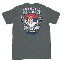 Thumbnail for T-shirt Serbe gris foncé - Fierté et humour en coton doux