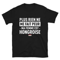 Thumbnail for T-shirt Hongrois noir - Ma femme est hongroise