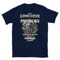 Thumbnail for T-shirt Portugal marine - Je suis grincheux et portugais