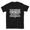 T-shirt Réunionnais noir - Plus rien ne me fait peur ma femme est