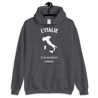 Thumbnail for Sweatshirt Italie gris foncé - Mon histoire commence avec fierté