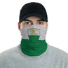 Cache-cou Vaud gris et vert - Accessoire polyvalent face