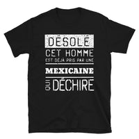 Thumbnail for T-shirt Mexicaine noir - Désolé ce mec est pris