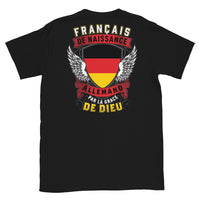 Thumbnail for T-shirt Français noir - Fierté et humour de nos origines