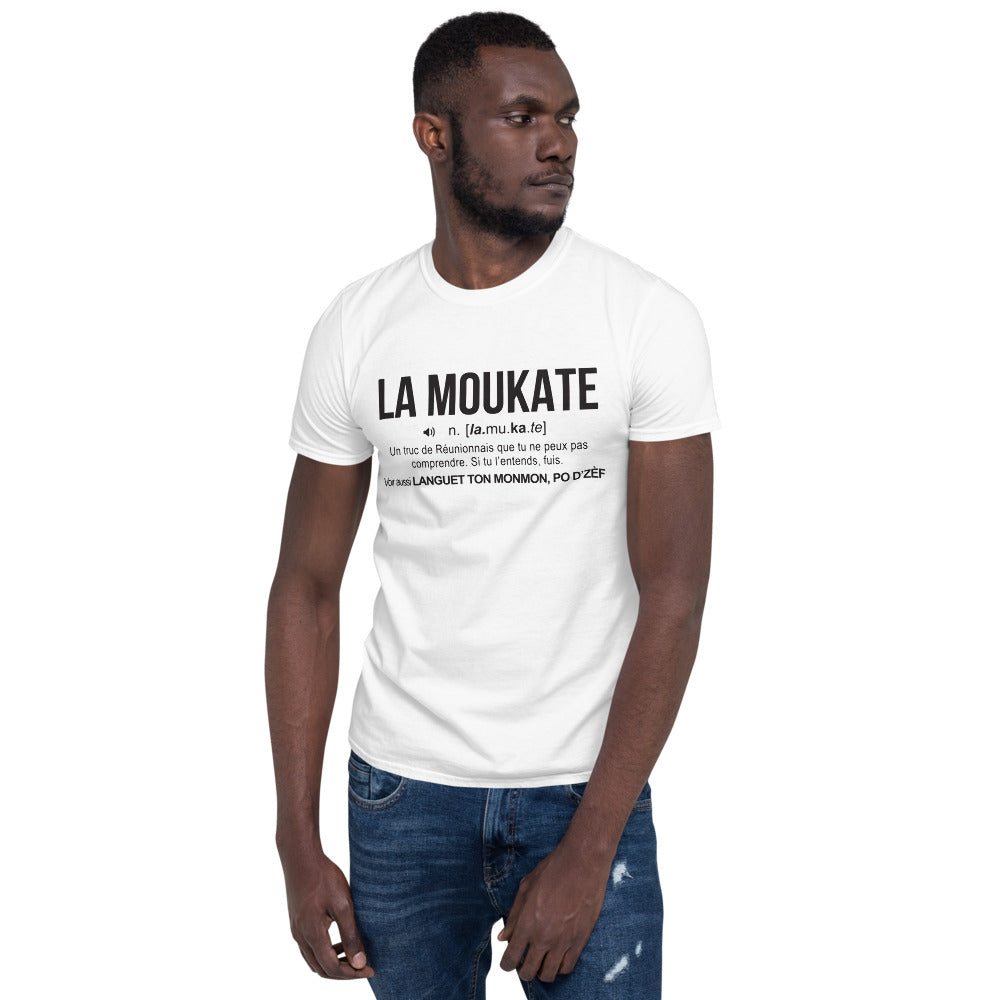 T-shirt Réunion gris sport - La Moukate, humour créole à porter