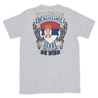 Thumbnail for T-shirt Serbe gris sport - Fierté et humour en coton doux