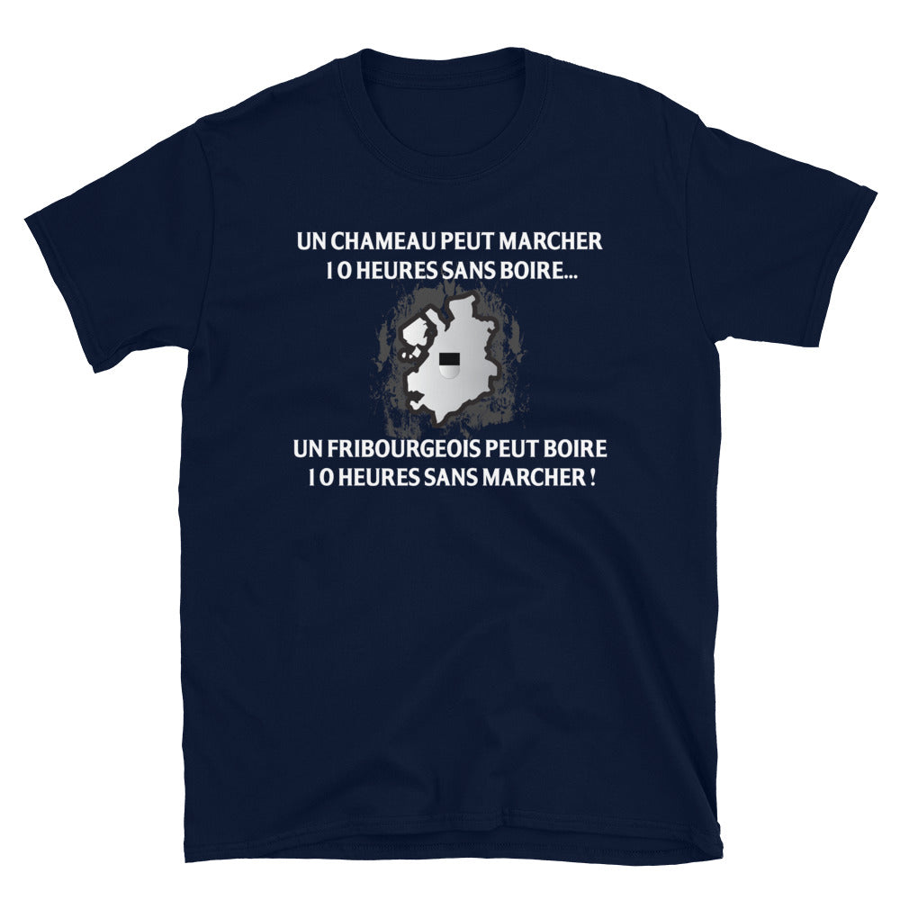 T-shirt Suisse bleu marine dos - 10 heures sans marcher