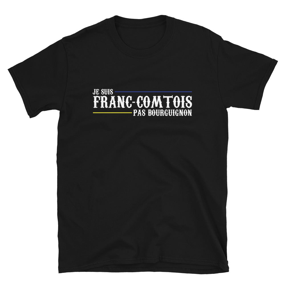 T-shirt Franche-Comté noir - Je suis Franc-Comtois pas
