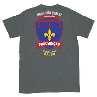 Thumbnail for T-shirt Provence bleu marine dos - Noun siéu perfèt mai siéu Prouvençau