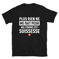 Thumbnail for T-shirt Suisse noir - Ma femme est ma force
