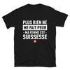 T-shirt Suisse noir - Ma femme est ma force