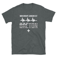Thumbnail for T-shirt Bretagne noir - Mon groupe sanguin est Breton Plus +