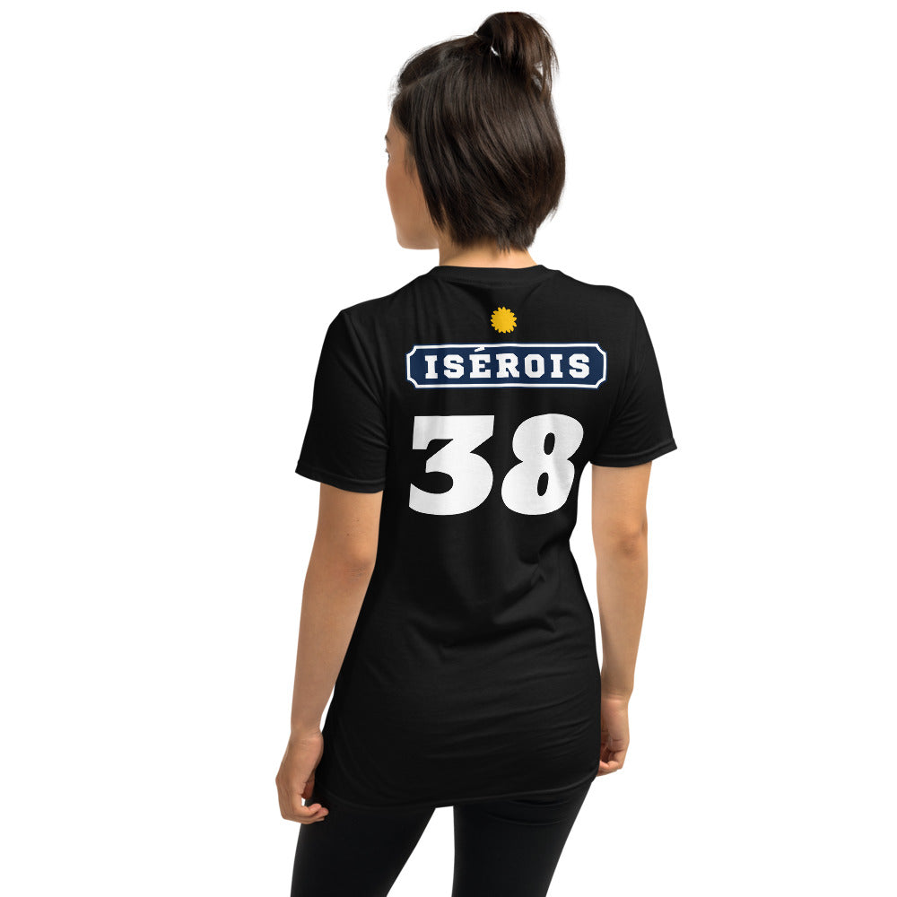 T-shirt Isérois Pastis 38 gris foncé chiné - Humour et fierté locale