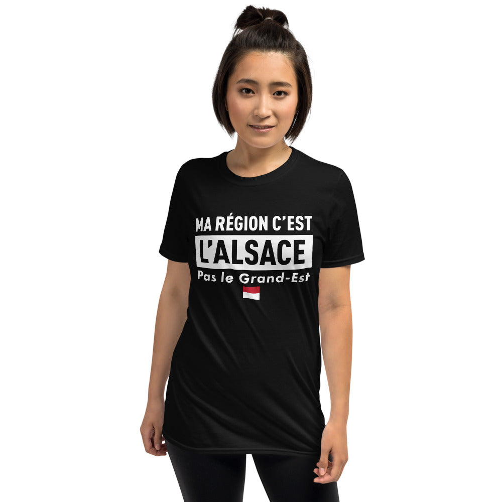 T-shirt Alsace bleu marine dos - Ma région c'est l'Alsace